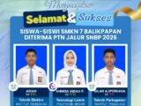 Angkatan Pertama SMK Negeri 7 Balikpapan Lolos SNBP, Ukir Prestasi Membanggakan ( Penulis Dede Yuliarti, S.Pd.)